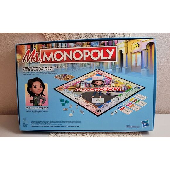 Hasbro NEW * Ms Monopoly * Board Game Ages 8+ Women Investors Property Trading - Picture 3 of 7